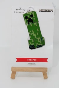 Hallmark Minecraft Creeper Flach Metall Weihnachtsschmuck Rucksack Charm Neu - Bild 1 von 2