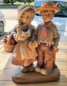 GROßER Anri Juan Ferrandiz FRÜHLINGSSPAZIERGANG #30/LE 750 8" Holz Italien STAUBIG - Bild 1 von 13