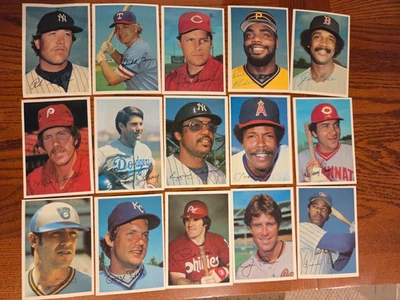 1981 Topps Super MLB BASEBALL 5x7 Jumbo Glossy 15 Card Complete Set - Image 1 of 4