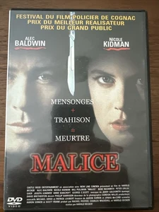 Malice DVD French Version. Alec Baldwin. Nicole Kidman. 1993. Region 2 🇫🇷 - Bild 1 von 3