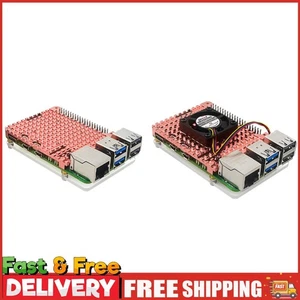 Pure Copper Heatsink Metal Case 3mm Copper Enclosure Fit for Raspberry Pi 5 ~ - Afbeelding 1 van 13