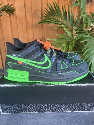 Size 11.5 - 2020 Nike Air Rubber Dunk “Off-White Green Strike” - Image 1 of 4