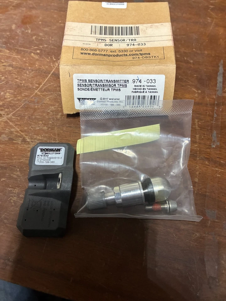 New Dorman 974-033 TPMS Sensor Dorman 974033 Tire Pressure Sensor - Image 1 of 1