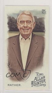 2019 Topps Allen & Ginter's Mini Allen & Ginter Logo Back Dan Rather #174