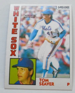 Tom Seaver   OPC 1984 Baseball card # 261 Chicago White Sox O-Pee-Chee - Picture 1 of 2