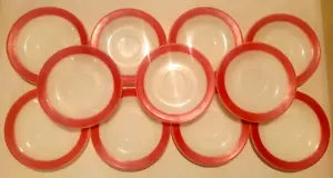 Vintage Pyrex Flamingo Pink 6 1/4" Untertassen MENGE ELF - Bild 1 von 8
