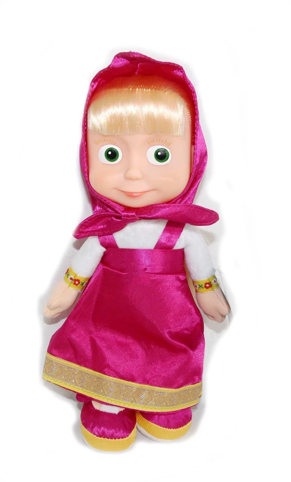 29cm Puppe Mascha und der Bär Plüschpuppe Stoffpuppe Weichkörper masha i medved - Bild 1 von 1