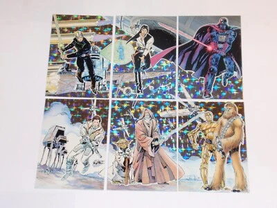 1993 Star Wars GALAXY SERIES 1 STARRY HOLOFOILS INSERT 6 TIN CARD SET SIMONSON - Image 1 of 4