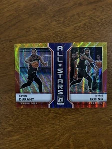 ✨2022-23 Donruss Optic Kevin Durant Kyrie Irving /99 ALL-STARS RED GOLD Wave SP - Picture 1 of 3