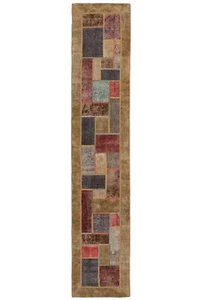 Patchwork 400x80 cm Handgeknüpfter Perserteppich Orient Carpet Rug Vintage - Bild 1 von 11