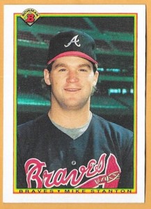 MIKE STANTON ATLANTA BRAVES #4 - BOWMAN NM-MT 1990