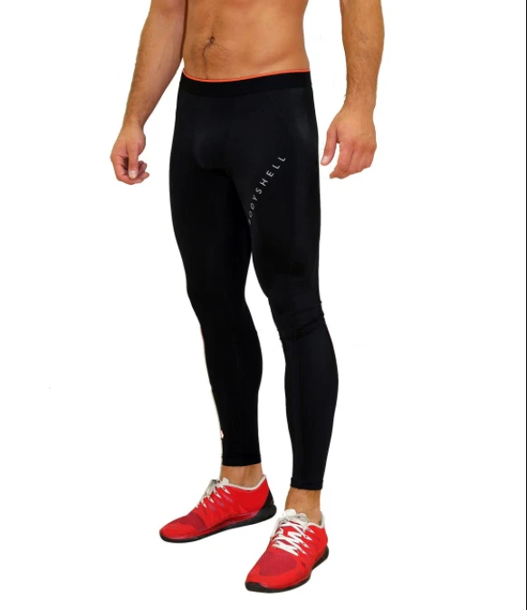 Bodyshell Dual Black Compression Skin Tight Leggings Black Medium TD017 FF 04 - Image 1 of 3