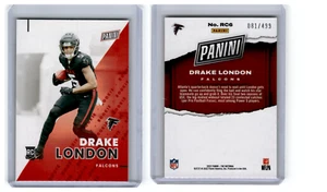 2022 Panini National Silver Pack RC Rookie Parallel Drake London Falcons 081/499 - Picture 1 of 1