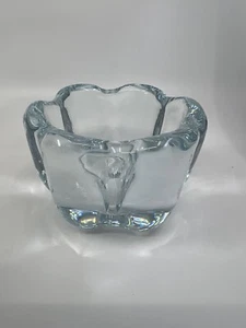 ORREFORS Stella Polaris Azul Hielo Cristal Arte Vidrio Cuenco Vicke Lindstrand De Colección - Imagen 1 de 10