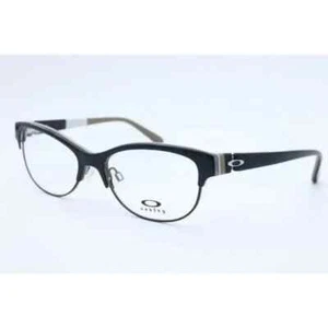 New Oakley OX 1108-0352 Cat Eye Black Frame Eyeglasses Lenses 52mm - Picture 1 of 6