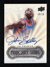 2008-09 UD Premier Marquee Stars /10 John Salley #MM-JS Auto