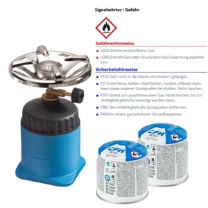 CFH Kartuschenkocher Happy Camper Star 52402 inkl. 2 Kartuschen 52149 - Bild 1 von 3