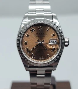 Rolex Datejust 69240 Stainless Steel Rare Brown Roman Numeral Dial Box Papers - Picture 1 of 14