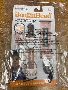 Clips de chupete BOOGINHEAD Pacigrip ¡NUEVOS! Juego de dos - Imagen 1 de 1