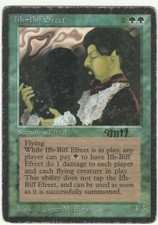 Arabian Nights MTG  Ifh-Biff Efreet  Magic Rare Signed by Jesper Myrfors