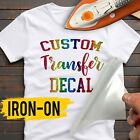 LGBTQ+ Pride Decal Iron-On Transfer T-Shirt Name Personalised Sticker for Top