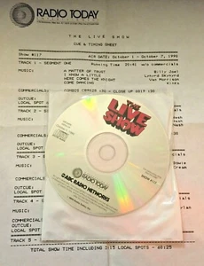 RADIO SHOW: LIVE SHOW 10/1/90 CSN, DAVID BOWIE, BOB DYLAN, LYNYRD SKYNYRD, KINKS - Picture 1 of 2