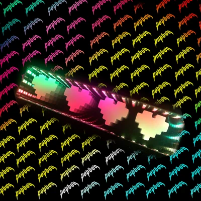 Heart LED RGB Mirror Light Universal Accessories JDM Rear Lowered Stance Car  - Image 1 of 3