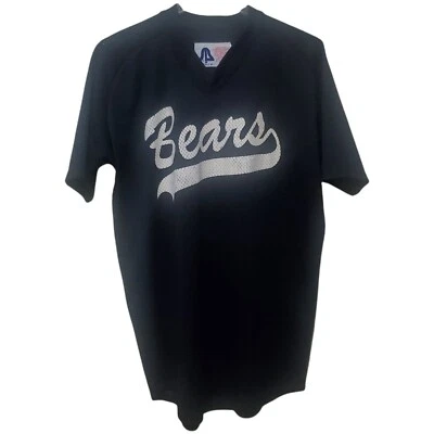 Vintage Sports Belle Men's Football Jersey Size XL Bears Black #24 Made In USA - Image 1 of 4