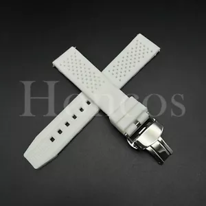 Correa de reloj de silicona suave blanca de 20 22 mm con cierre de liberación rápida para Tudor Bay - Imagen 1 de 20