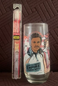1980 Star Wars EMPIRE STRIKES BACK Lando Calrissian Burger King Glass + Bonus - Picture 1 of 7