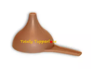 Herramienta de cocina embudo Tupperware grande beso Hershey molde mocha marrón NUEVO - Imagen 1 de 2