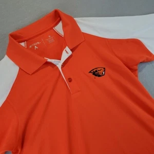 Antiqua Team Oregon State Beavers Orange Embroidered Golf Polo Shirt M - Picture 1 of 8