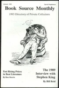 Book Source Monthly Magazine January 1993 An Interview with Stephen King - Picture 1 of 1