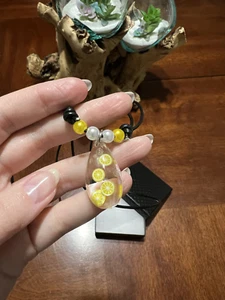 Lemon Cute!! resin pendant handmade jewelr necklace pendant  - Picture 1 of 2