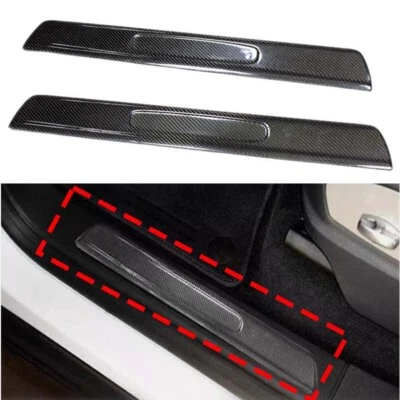 Cubierta protectora de paleta de umbral de puerta de fibra de carbono apta para Porsche 911 997 2004-2008 Foto 1 de 4