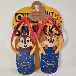 Nuevo con etiquetas Nuevo Disney Chip And Dale Havaianas Chanclas Cosa Sandalia Talla 13 - Imagen 1 de 2