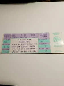 BILLY JOEL UNUSED TICKET MADISON SQUARE GARDEN NY 1993 - Picture 1 of 1