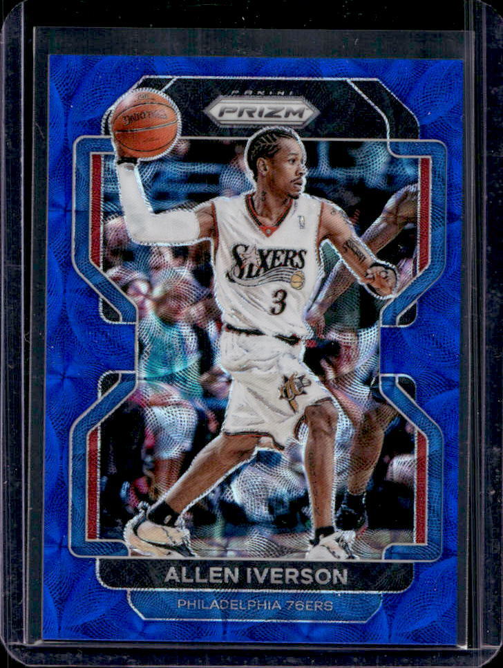 2021-22 Prizm Allen Iverson Choice Blue Prizm #15/39 76ers