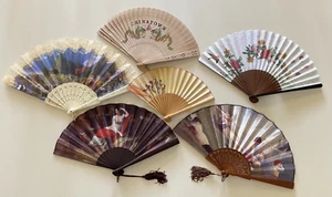 Fantastic Vintage Lot Fold Hand Fans Lot Of 36 Absorted All New Old Stuff - Picture 1 of 9