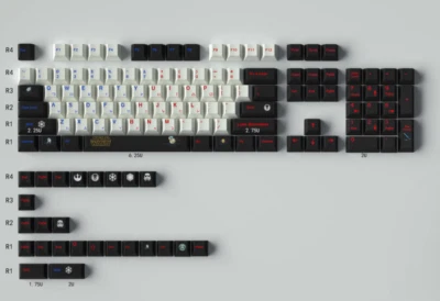 Star Wars 129 Keys Cherry MX Original Factory Mechanical Keyboard Black PBT Cap - Image 1 of 4