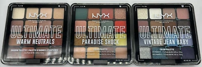 3PC NYX Ultimate Color Palette Set ~ Paradise Shock , Warm Neutrals & Jean Baby - Image 1 of 2