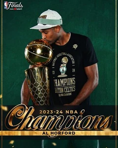 Al Horford Trophy Boston Celtics 2024 NBA Finals Champions 8x10 NBA Photo - Picture 1 of 1