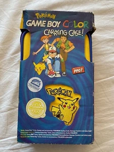 Pokémon Gameboy Color Carrying Case Pikachu Yellow Model PP07 Nintendo NEW ZIP - Picture 1 of 5