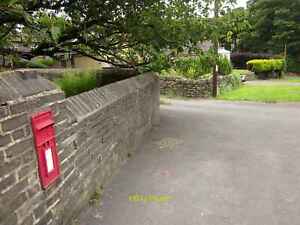 Photo 6x4 Postbox, Holdsworth Queensbury Elizabeth II postbox HX2 57 is o c2014