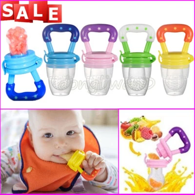 Baby Feeding Dummy Nibbles Fresh Food Fruit Feeder Weaning Nutrition Pacifier.