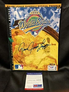 JIM JOSEPH LEYRITZ YANKEES SIGNED 1996 WORLD SERIES PROGRAM /13 PSA/DNA 6A07079 - Picture 1 of 4