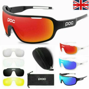 POC Cycling Biker Glasses Sunglasses UV400 Polarized Glasses MTB Bike Glasses - Picture 1 of 10
