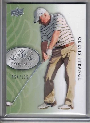 2013 2014 UD Exquisite PGA golf Curtis Strange base basecard /125 card #13 RARE - Image 1 of 2