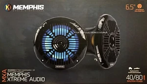 NEW Memphis Audio MXA602SLB 6.5" Marine Audio w/ LED's, 2-Way Speakers 6-1/2" - Picture 1 of 1