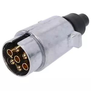 Spina rimorchio/caravan 7 pin tipo N involucro metallo alluminio TR040 - Foto 1 di 6